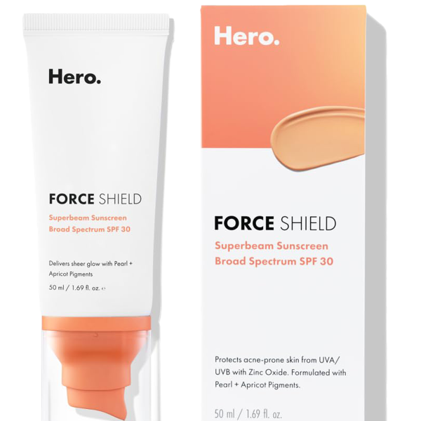 Force Shield Superlight Apricot Sunscreen From Hero Cosmetics