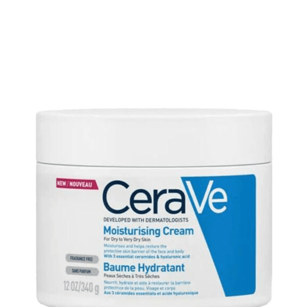 Cerave Moisturizing Cream | 12 Oz | Daily Face & Body Moisturizer For Dry Skin