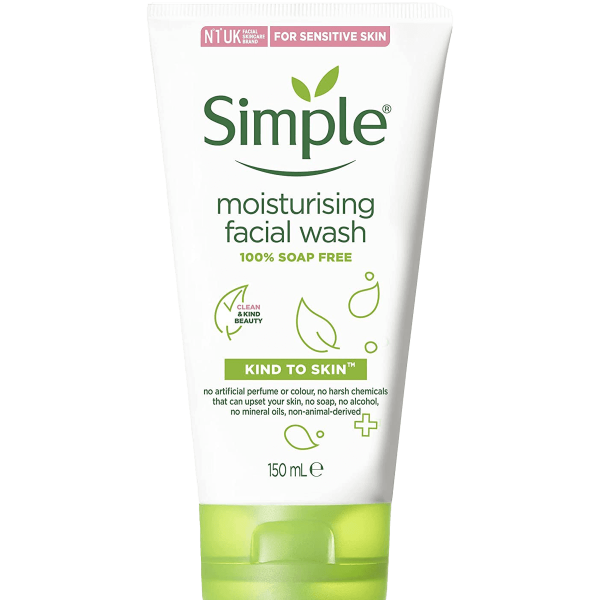 Simple Moisturizing Kind To Skin Face Wash, 5 Oz (4 Pack) (bundle)