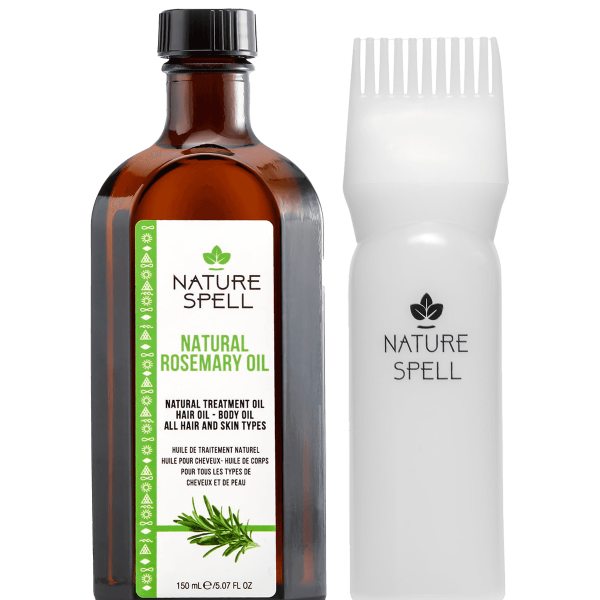 Nature Spell Rosemary Oil For Hair With Hair Precision Oil Applicator Bottle Comb 150ml