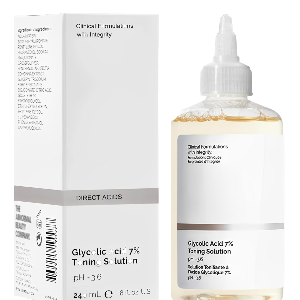 Ordinary Glycolic Acid Toning Solution, 8 Fl Oz Glycolic Acid 7% Toner Gently Exfoliates